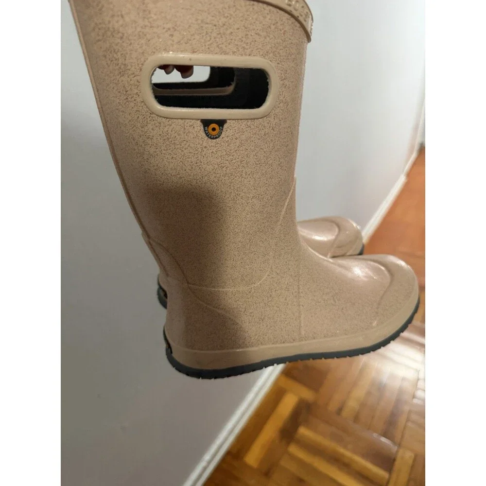 Bogs kids' waterproof rain boots Glitter Finish Size 4y
